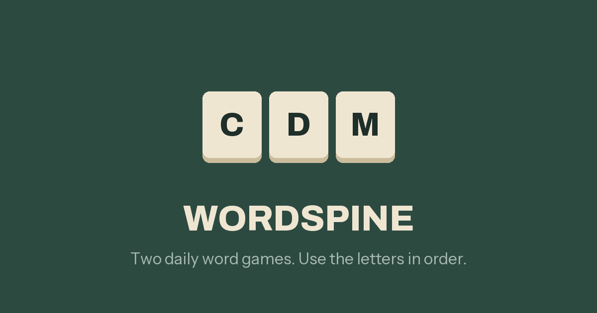 Wordspine preview artwork